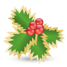 xmas holly icon 2